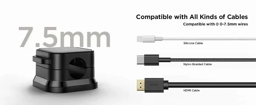 Magnetic cable clip