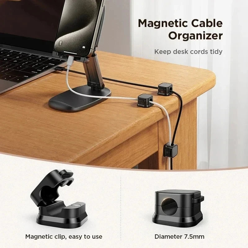 Magnetic cable clip