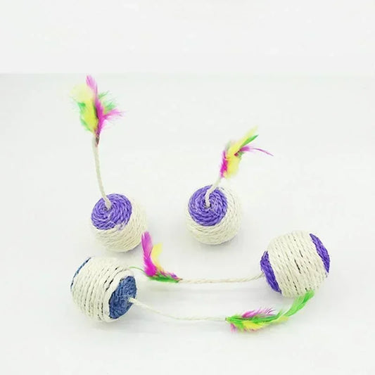 Cat toy: sisal scratching ball.