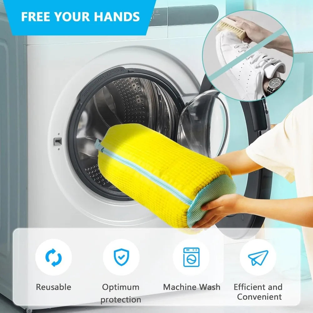 Shoe washing bag