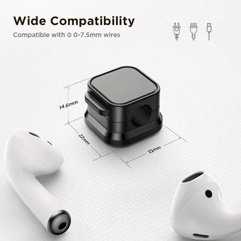 Magnetic cable clip