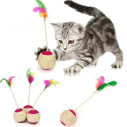 Cat toy: sisal scratching ball.