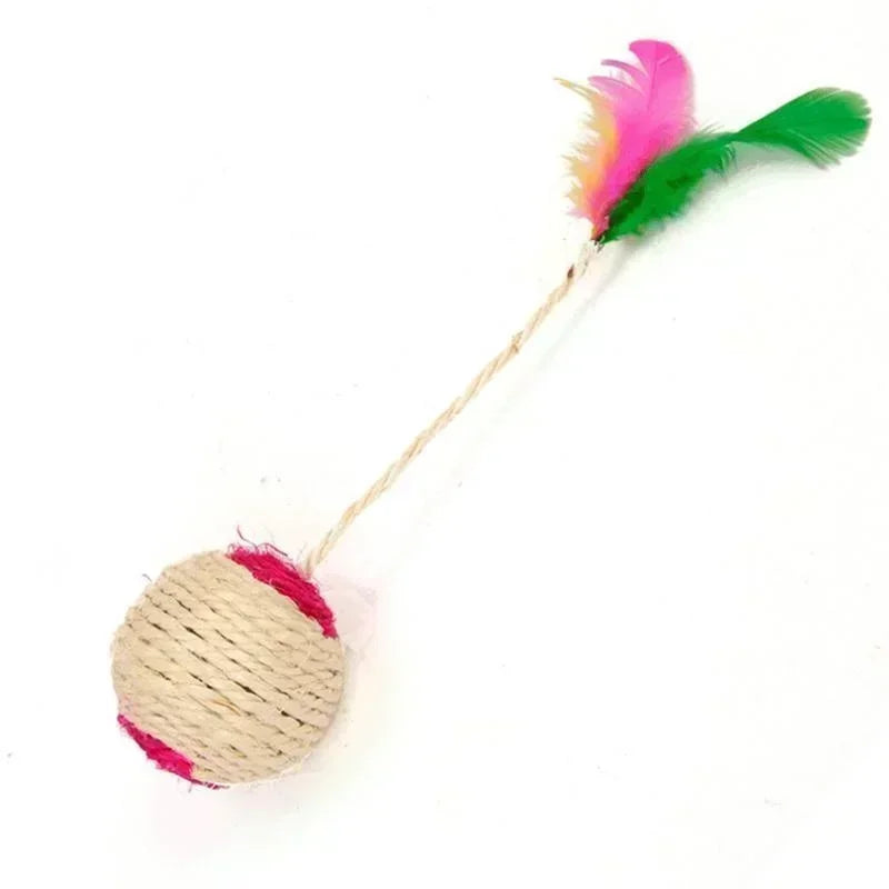 Cat toy: sisal scratching ball.