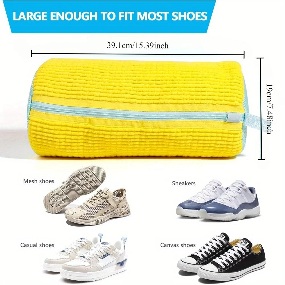 Shoe washing bag