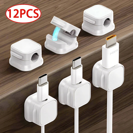 Magnetic cable clip