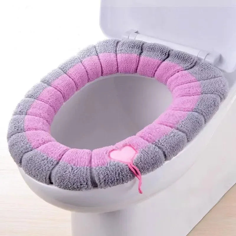 Warm toilet seat cover