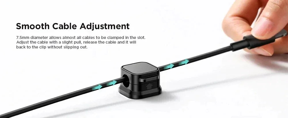 Magnetic cable clip