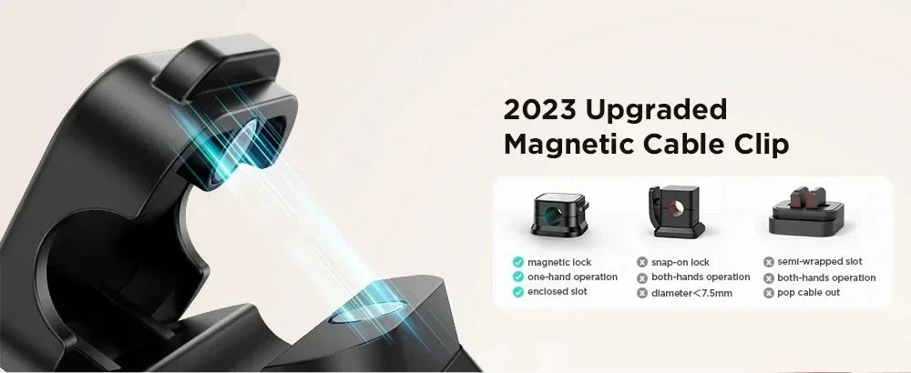 Magnetic cable clip