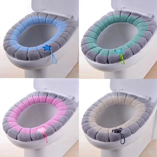 Warm toilet seat cover