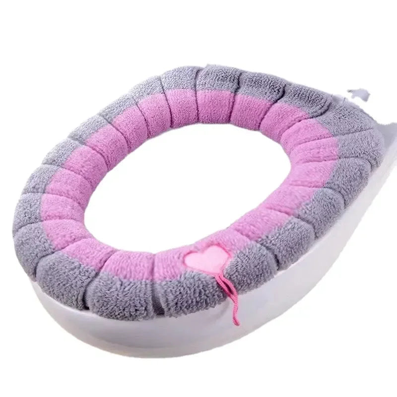 Warm toilet seat cover