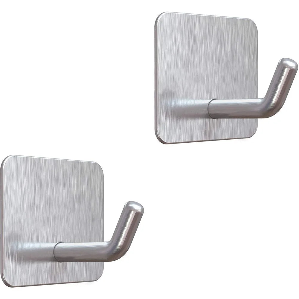Stainless steel hook with adhesive mounting