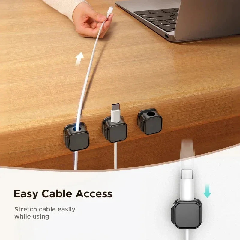 Magnetic cable clip