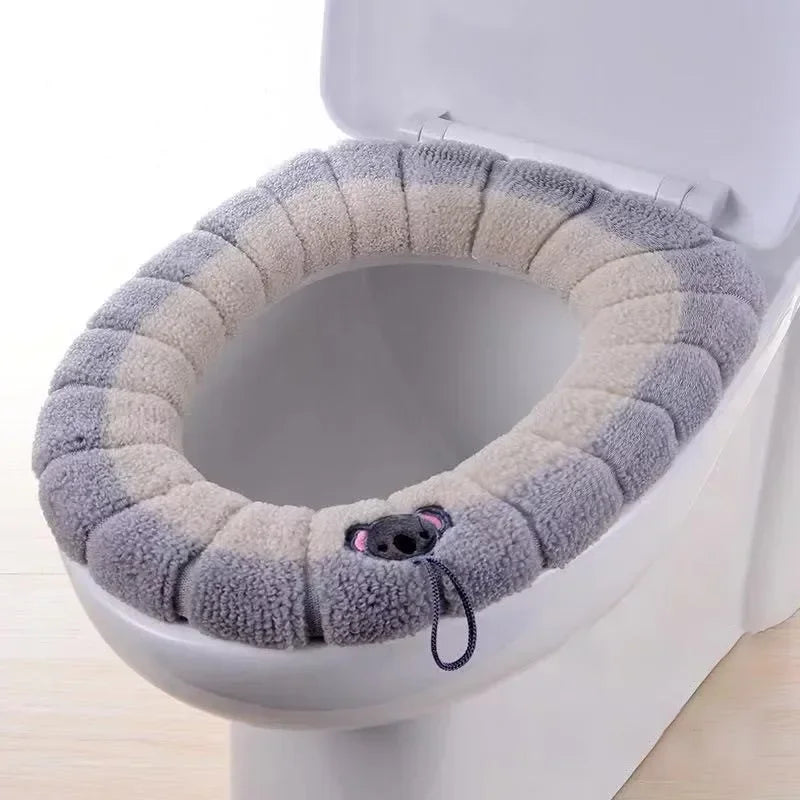 Warm toilet seat cover