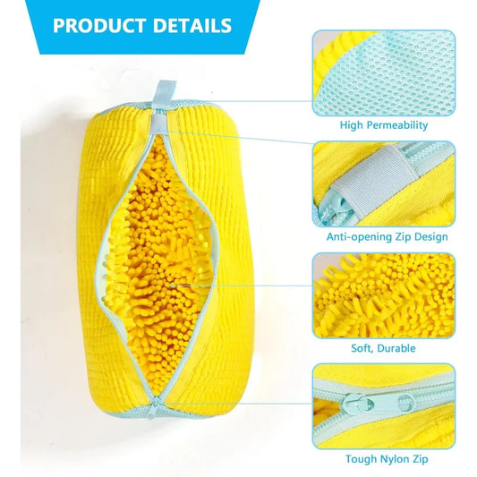 Shoe washing bag