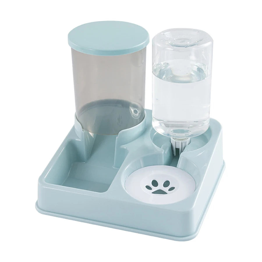 Automatic Cat Feeder Water Dispenser Set 2 In 1